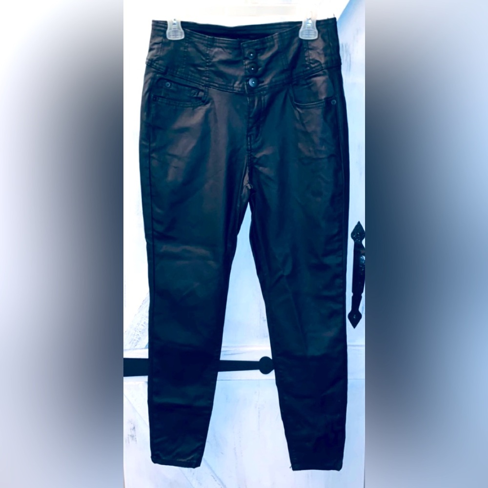 Pleather stretch jeggings Sz 13
